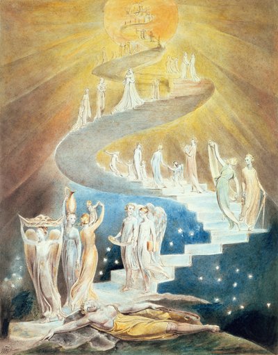 याकूब की सीढ़ी द्वारा William Blake